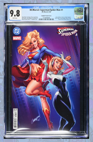 Superman Spider-Man #1 (One Shot) Cover N J Scott Campbell Variant | CGC 9.8