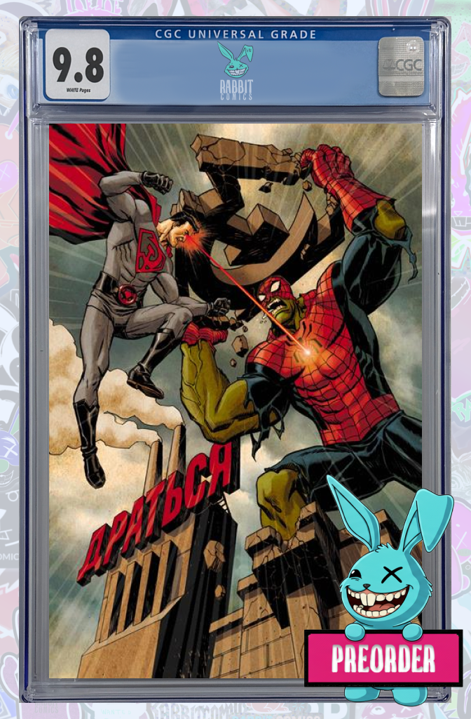 DC MARVEL SUPERMAN SPIDER-MAN #1 (ONE SHOT) CVR K DAVE JOHNSON RED SON SUPERMAN & SPIDER-HULK | CGC 9.8 | PREORDER