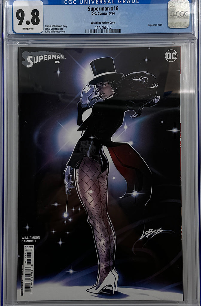 SUPERMAN #16 | CVR D PABLO VILLALOBOS CARD STOCK VAR (ABSOLUTE POWER) | CGC 9.8