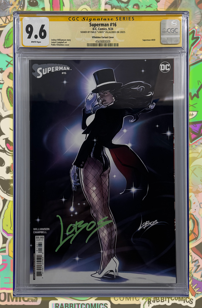 SUPERMAN #16 | CVR D PABLO VILLALOBOS CARD STOCK VAR | CGC SS 9.6