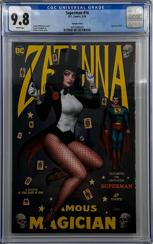 SUPERMAN #16 | CVR B NATHAN SZERDY CARD STOCK VAR (ABSOLUTE POWER) | CGC 9.8