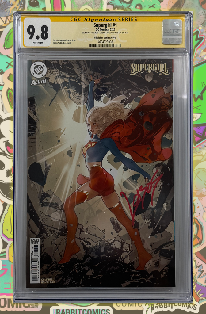 Supergirl #1 | Cover C Pablo Villalobos Card Stock Variant | SIGNED BY LOBOS | CGC 9.8