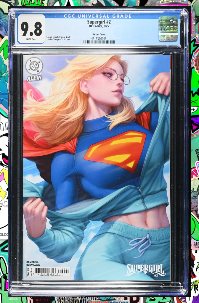 Supergirl #2 | Cover B Stanley Artgerm Lau Card Stock Variant | CGC 9.8