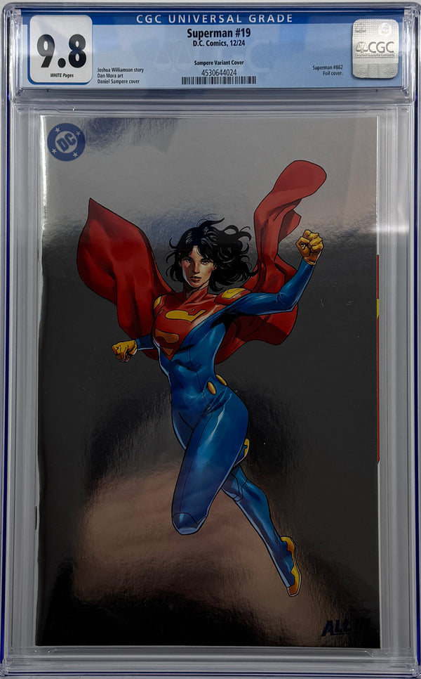 SUPERMAN #19 | CVR F DANIEL SAMPERE ALL IN FOIL VARIANT | CGC 9.8