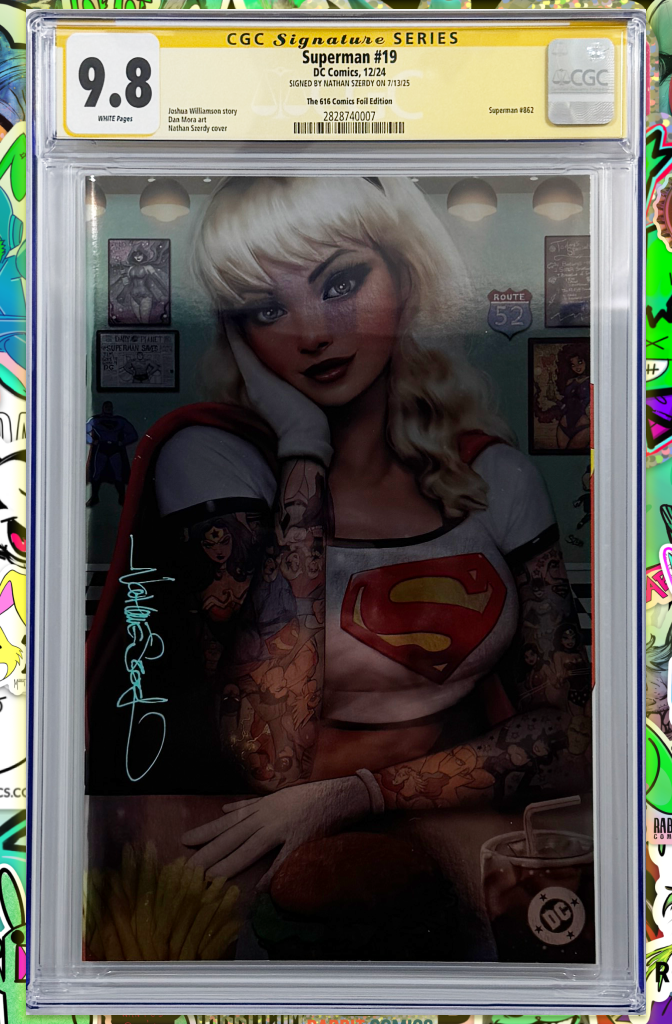Superman #19 | Szerdy Foil Tattoo Dinner Variant | CGC SS 9.8