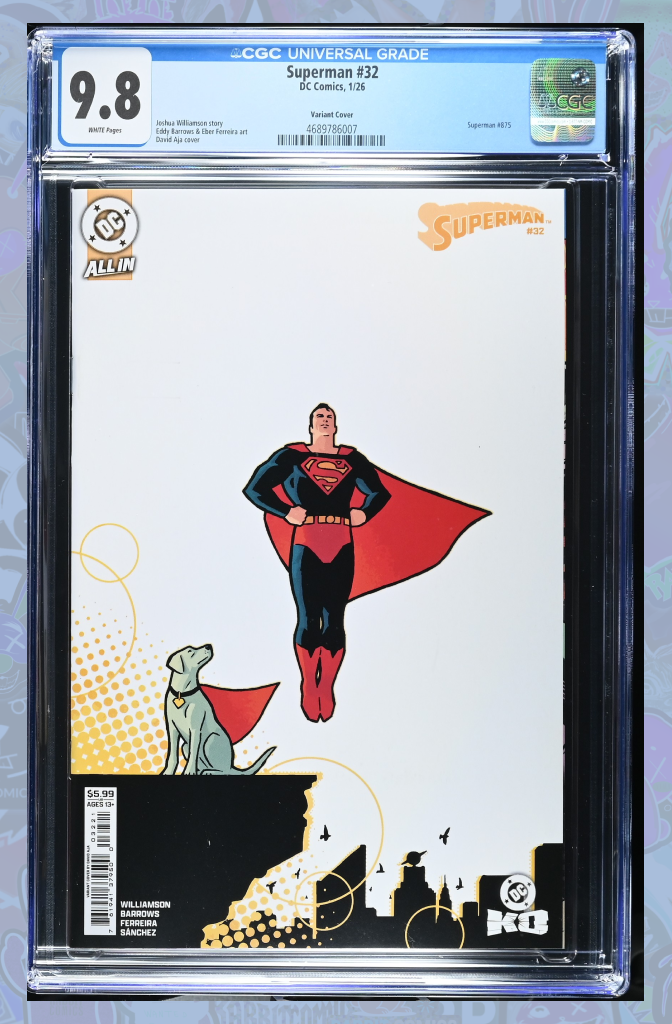 Superman #32 Cover B David Aja Card Stock Variant (DC K.O.) | CGC 9.8