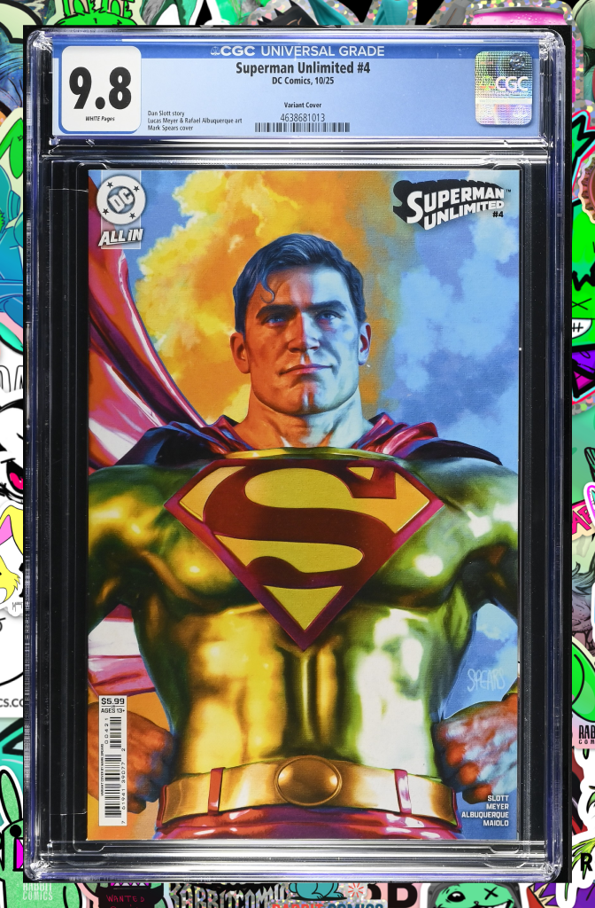 Superman Unlimited #4 Cover B Mark Spears Card Stock Variant | CGC 9.8