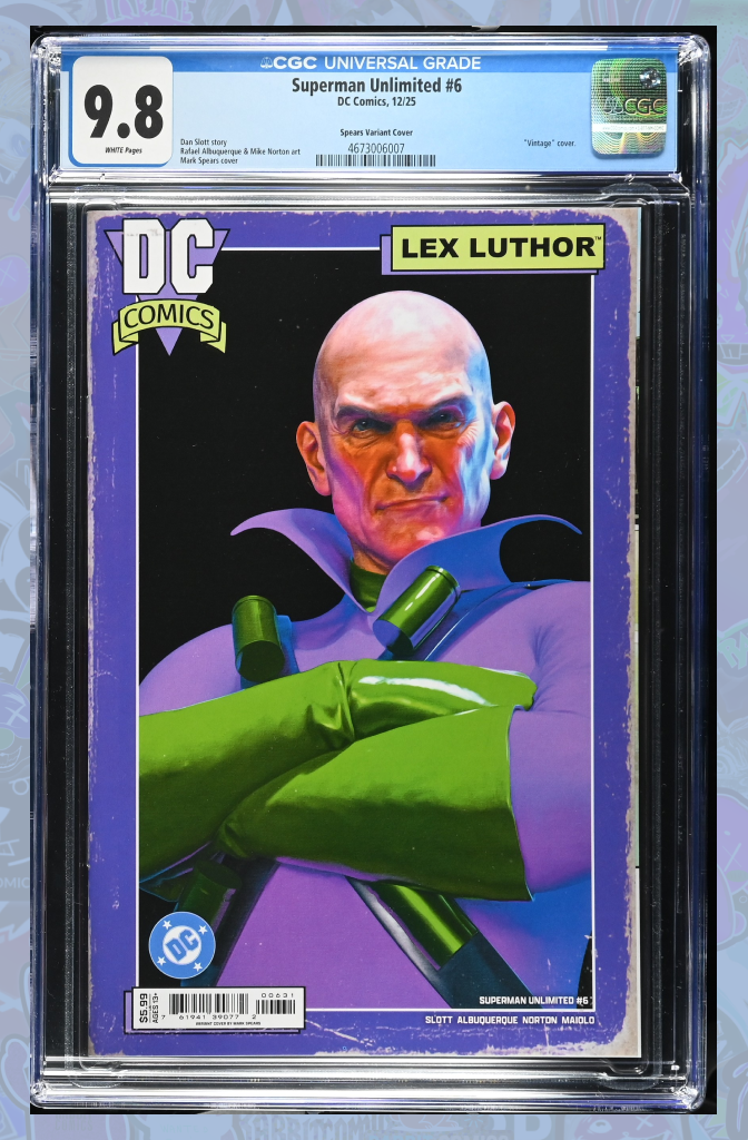 Superman Unlimited #6 Cover B Mark Spears Card Stock Variant | CGC 9.8