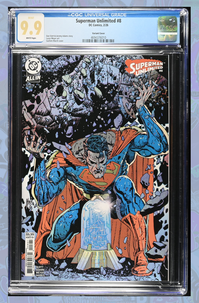 Superman Unlimited #8 Cover B Guillem March Card Stock Variant | CGC 9.9