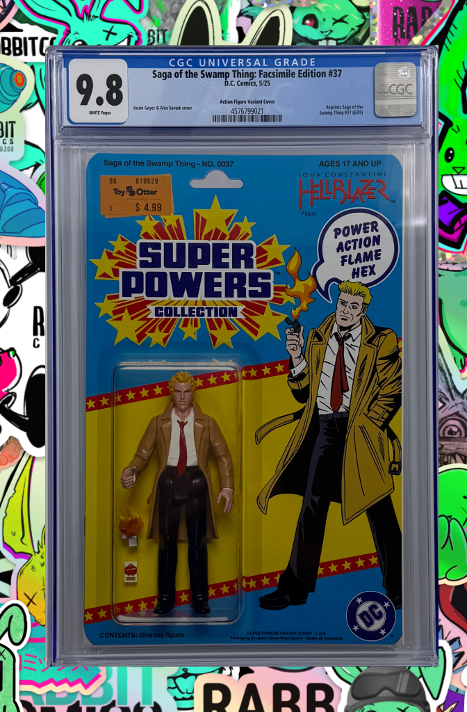 Saga Of The Swamp Thing #37 | Facsimile Edition Cover C Super Powers Card Stock Variant | CGC 9.8