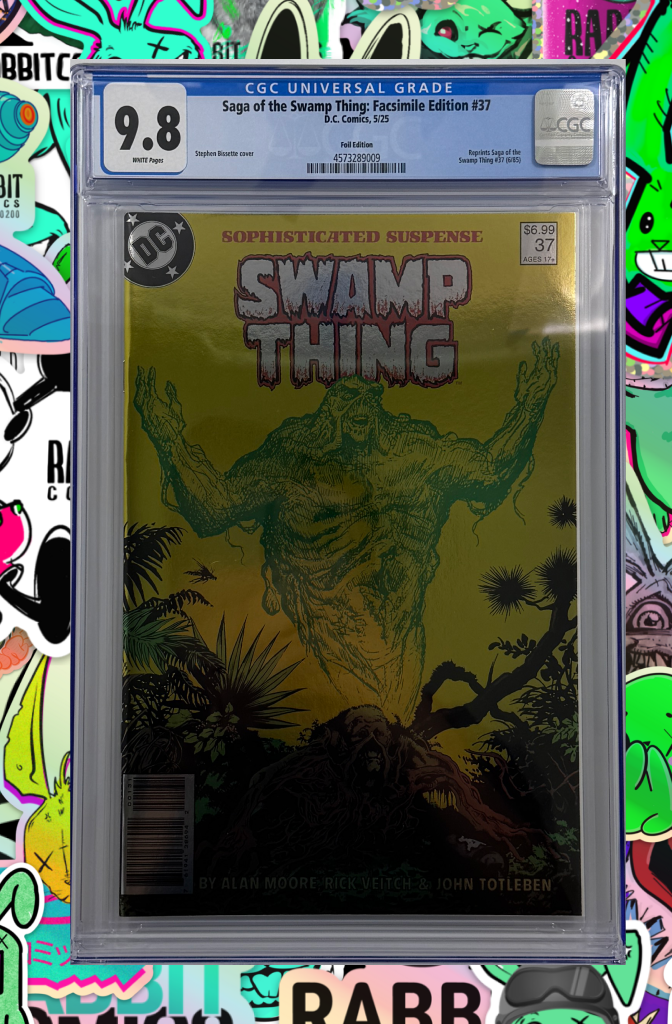 Saga Of The Swamp Thing #37 Facsimile Edition Cover D Foil Variant (Mature) | CGC 9.8