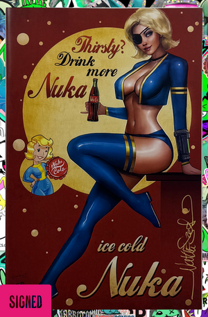 Zirty Girls #4 | Nuka Cola Vault Girl NYCC 2024 Variant B | Signed by Nathan Szerdy