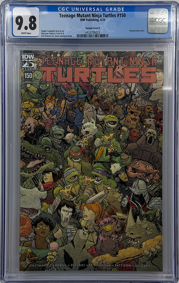 Teenage Mutant Ninja Turtles #150 | Variant D (Lonergan Wraparound Variant) | CGC 9.8