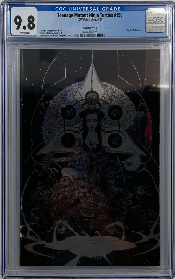 Teenage Mutant Ninja Turtles #150 | Variant E (Campbell, Full Art, Foil) | CGC 9.8