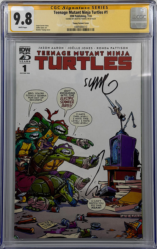 Teenage Mutant Ninja Turtles #1 | Young Variant | Signed by Skottie Young | CGC SS 9.8