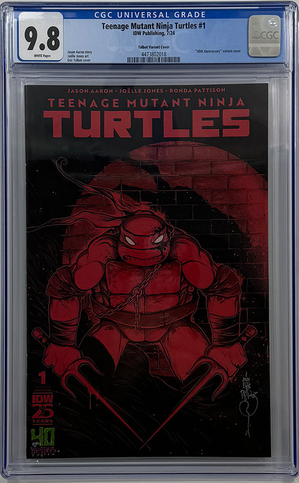 Teenage Mutant Ninja Turtles (2024) #1 | 40th Anniversary Variant (Talbot) | CGC 9.8