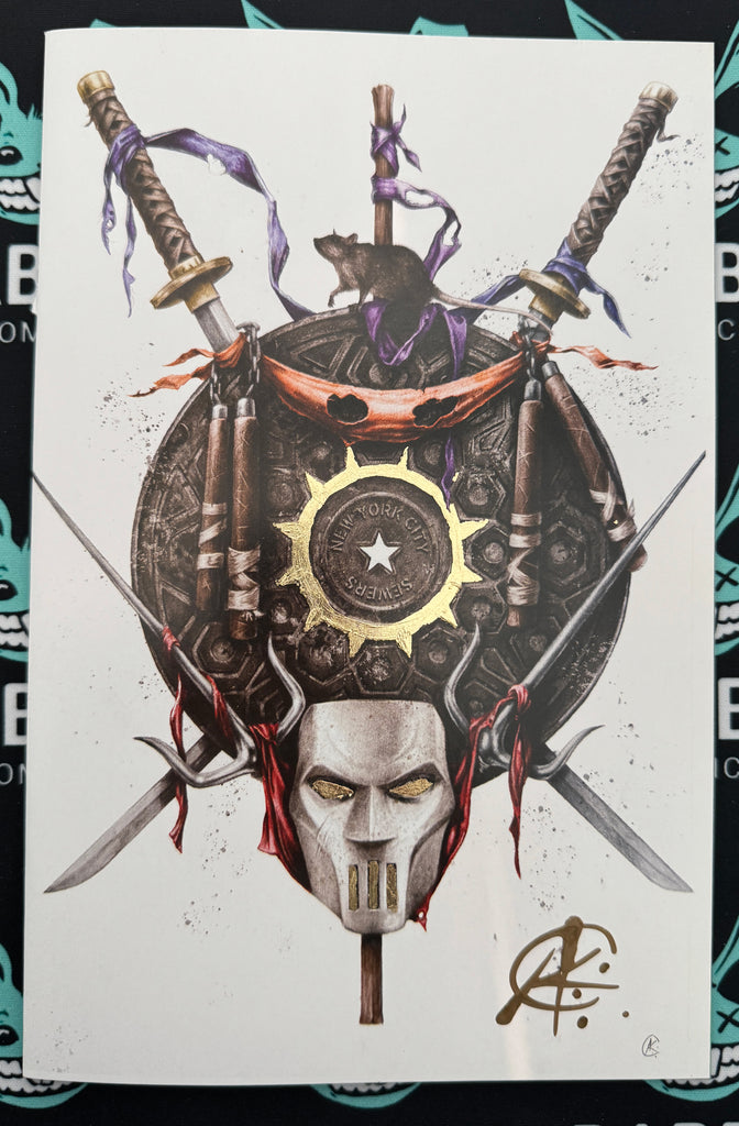 Teenage Mutant Ninja Turtles #6 | Andrew Curry Megacon Gilded Variant | Signed by Andrew K. Curry