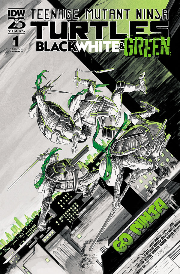 Teenage Mutant Ninja Turtles: Black, White, and Green #1 | COVER A