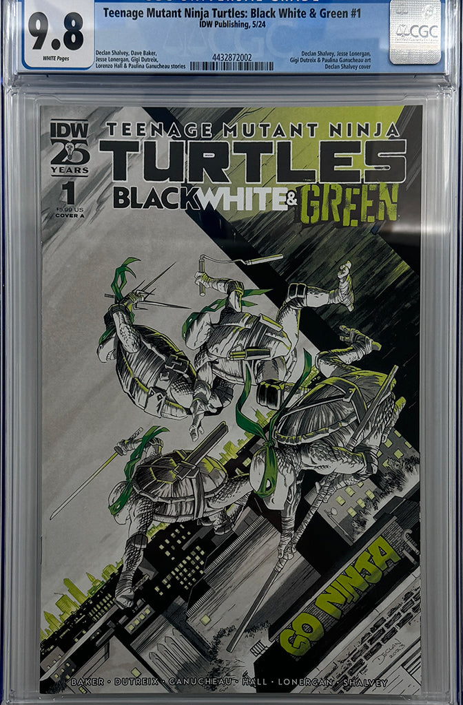 Teenage Mutant Ninja Turtles: Black, White, and Green #1 | COVER A | CGC 9.8