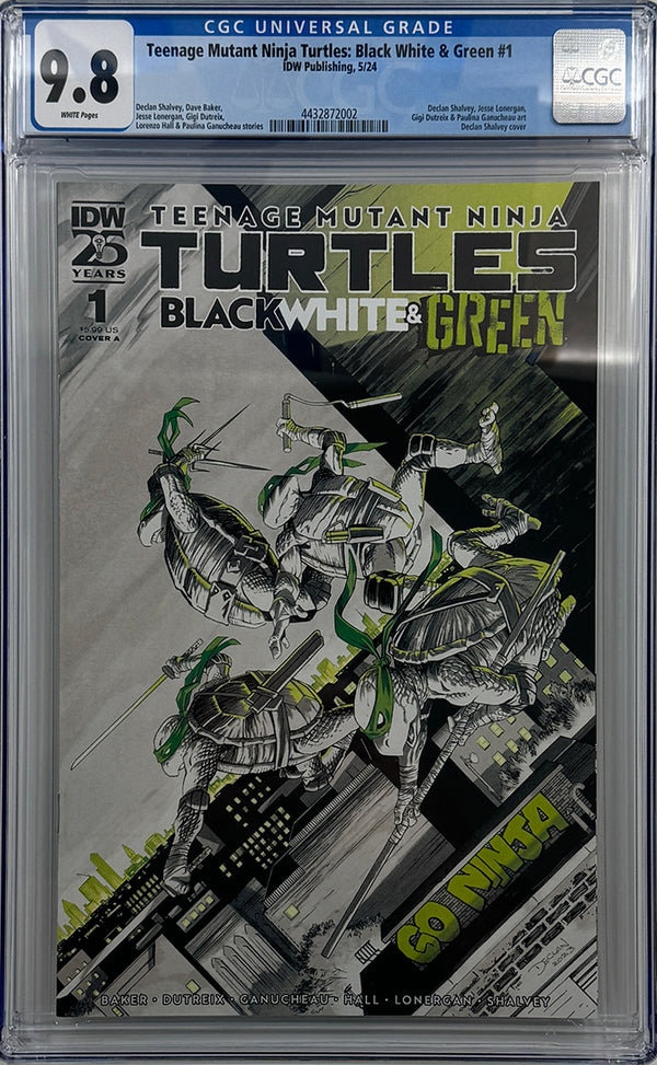 Teenage Mutant Ninja Turtles: Black, White, and Green #1 | COVER A | CGC 9.8