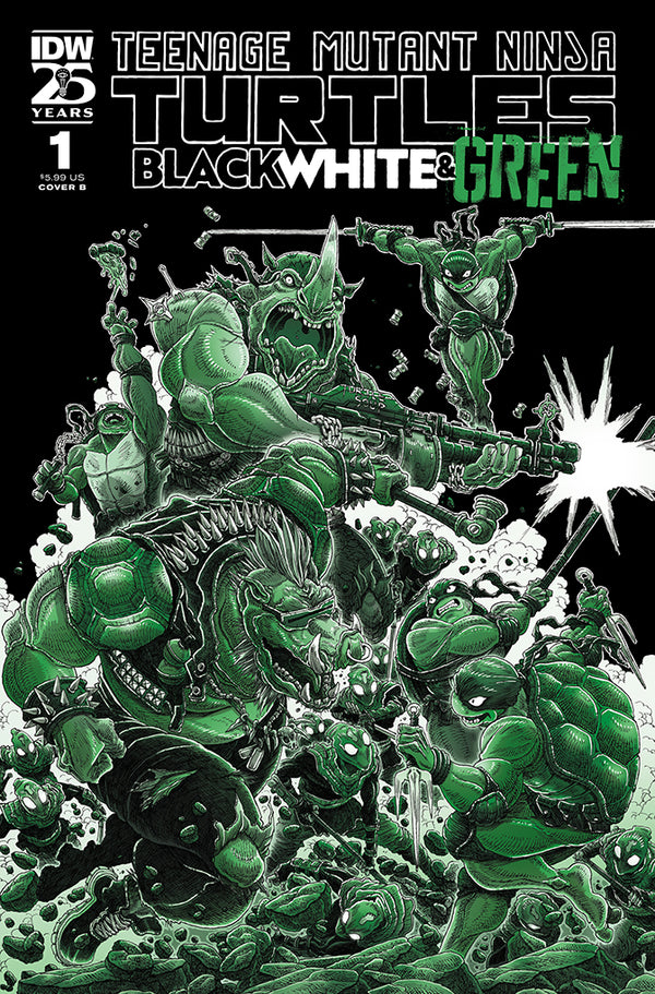 Teenage Mutant Ninja Turtles: Black, White, and Green #1 | COVER B | PREORDER