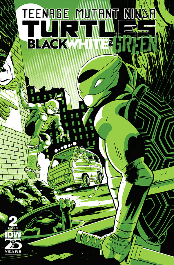 Teenage Mutant Ninja Turtles: Black, White, and Green #2 | 1:10 Boss Foil Ratio Variant | PREORDER