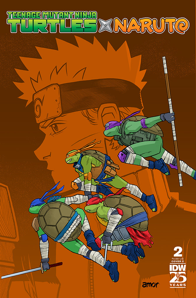 Teenage Mutant Ninja Turtles x Naruto #2 | Variant C (Amor)
