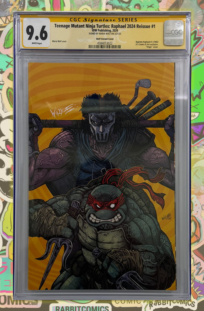 TMNT: Raphael #1 | Maria Wolf Variant | SIGNED BY MARIA WOLF | CGC SS 9.6
