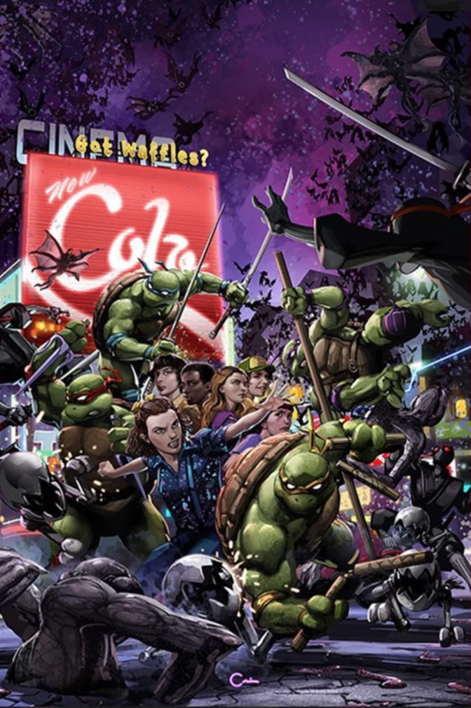 TMNT Stranger Things #1 | Clayton Crain NYCC Virgin Wraparound Virgin