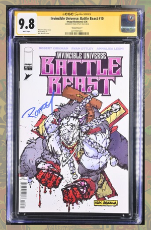 Invincible Universe Battle Beast #10 Cover F 1:100 Ratio | CGC SS 9.8