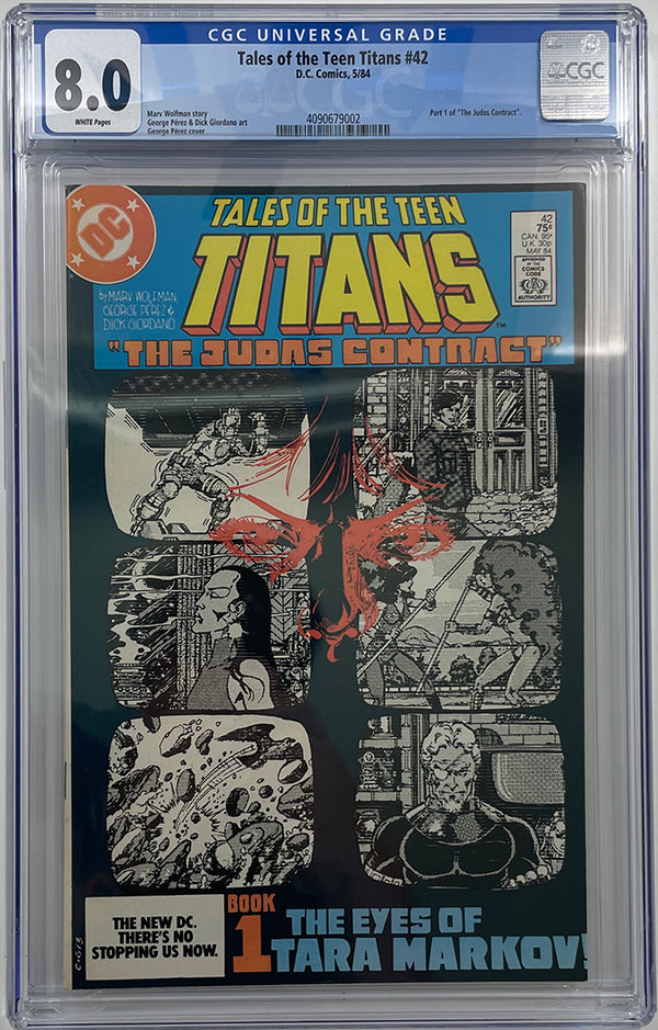 Tales of Teen Titans #42 | Part 1 of The Judas Contract | CGC 8.0