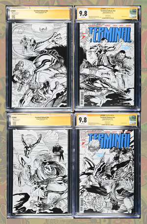 2 SLABS - TERMINAL ASHCAN CONNECTING CVR C & D | SIGNED BY FINCH | CGC SS 9.8