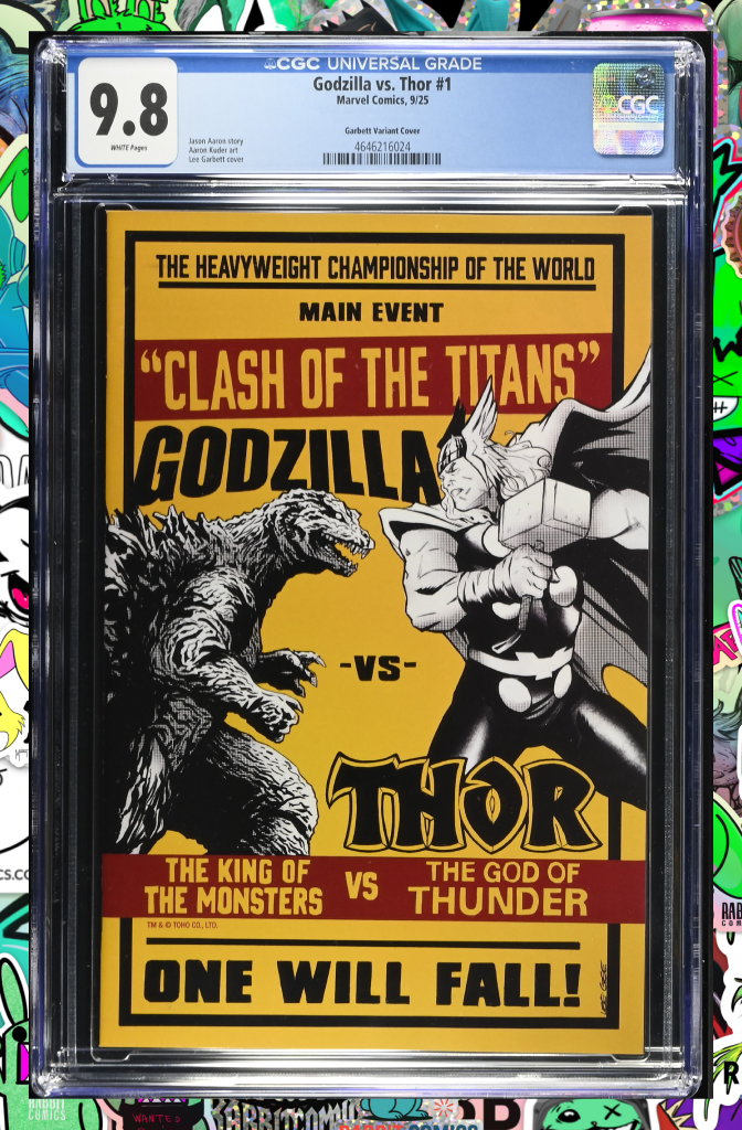 Godzilla vs. Thor #1 | Lee Garbett Versus Variant | CGC 9.8