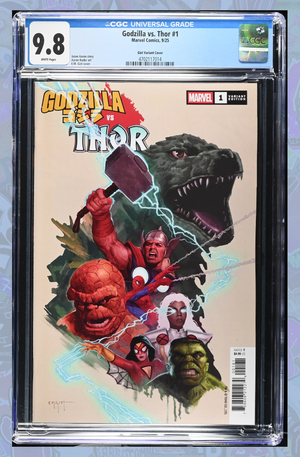Godzilla vs. Thor #1 | E.M. Gist Marvel Universe Variant | CGC 9.8