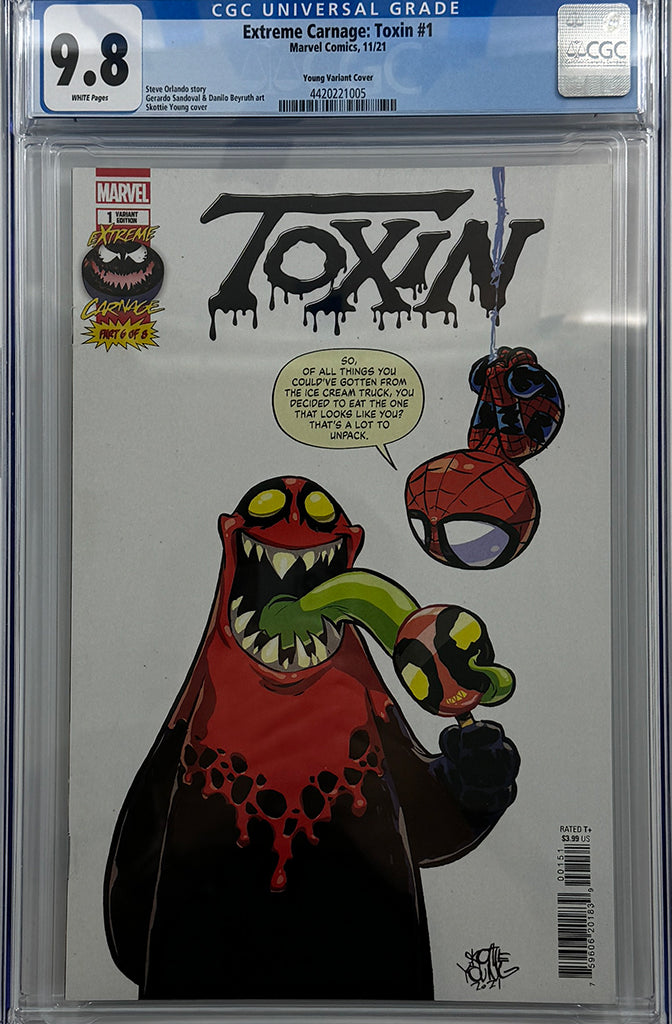 Extreme Carnage: Toxin #1 | Skottie Young Variant Cover | CGC 9.8