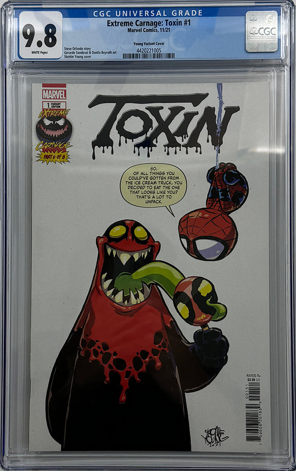 Extreme Carnage: Toxin #1 | Skottie Young Variant Cover | CGC 9.8