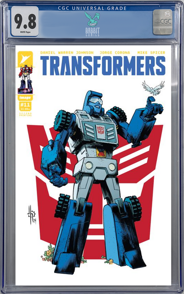 TRANSFORMERS #11 Second Printing | Cvr A Jason Howard Decepticon | CGC 9.8 | PREORDER