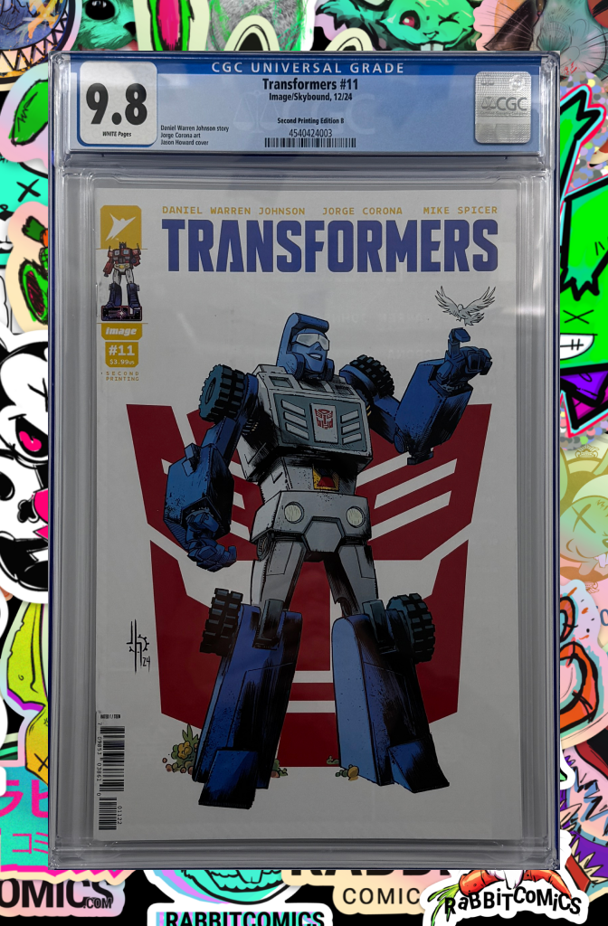 TRANSFORMERS #11 Second Printing | Cvr A Jason Howard Decepticon | CGC 9.8