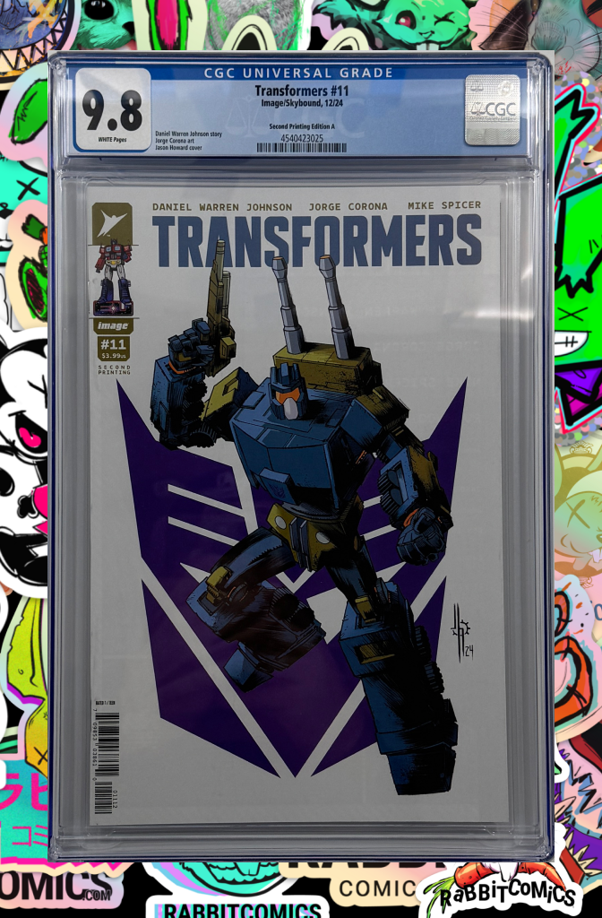 TRANSFORMERS #11 Second Printing | Cvr A Jason Howard Decepticon | CGC 9.8