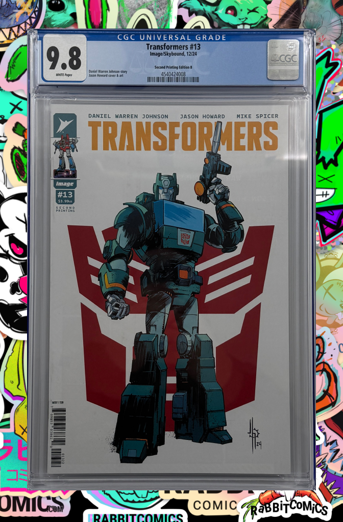 TRANSFORMERS #13 | Second Printing Cvr B Jason Howard Autobot Var | CGC 9.8