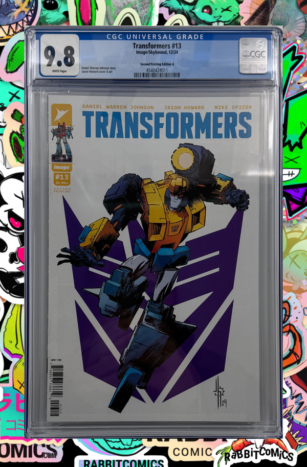 TRANSFORMERS #13 | Second Printing Cvr A Jason Howard Decepticon | CGC 9.8