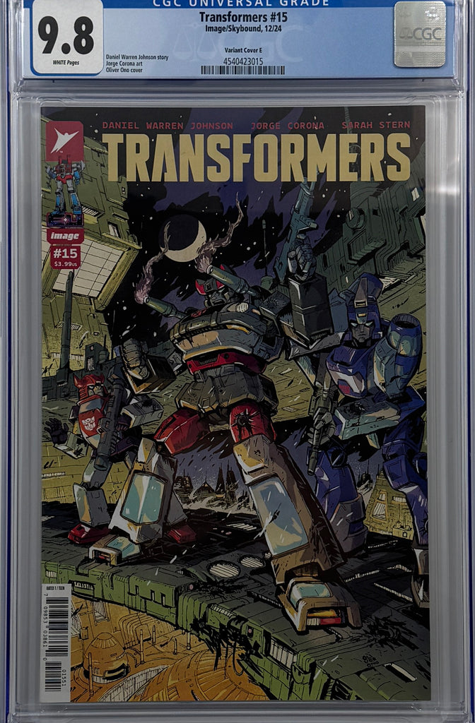 TRANSFORMERS #15 | CVR E INC 1:50 OLIVER ONO VAR | CGC 9.8