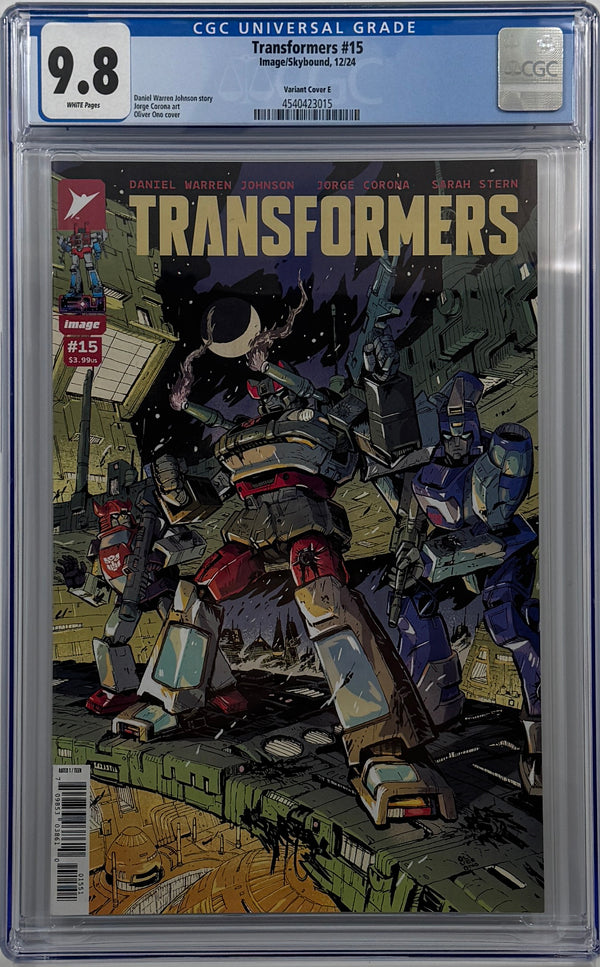 TRANSFORMERS #15 | CVR E INC 1:50 OLIVER ONO VAR | CGC 9.8