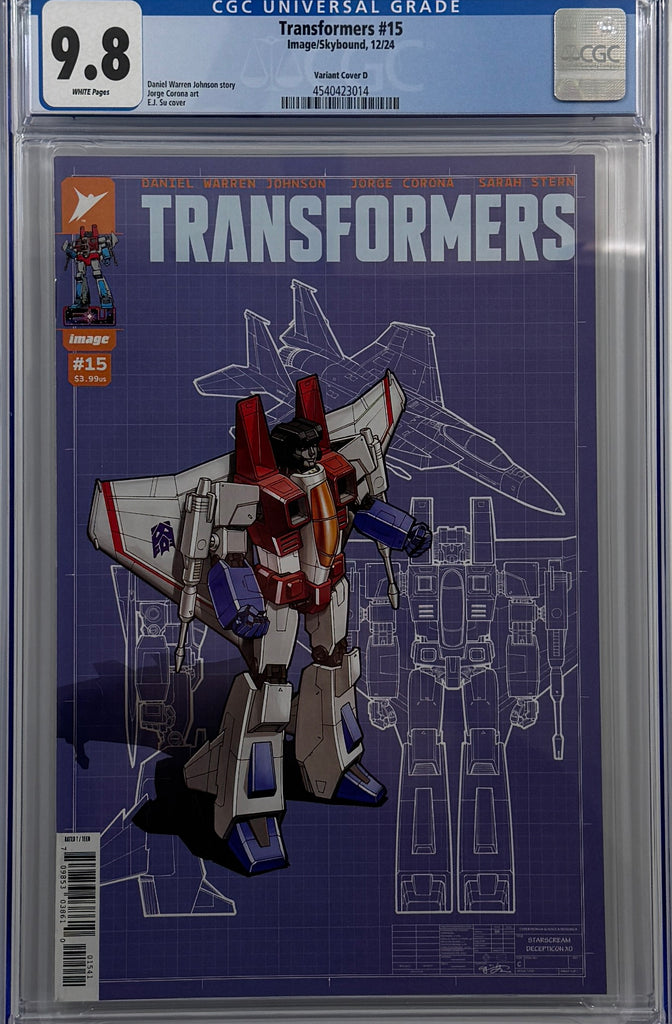 TRANSFORMERS #15 | CVR D INC 1:25 EJ SU VAR | CGC 9.8