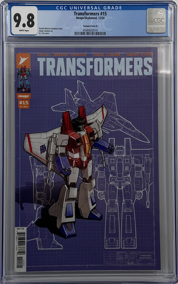 TRANSFORMERS #15 | CVR D INC 1:25 EJ SU VAR | CGC 9.8