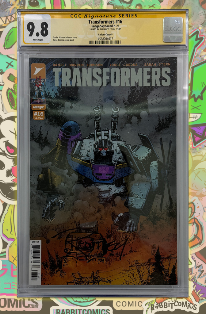 TRANSFORMERS #16 | CVR B | SIGNED BY RYAN OTTLEY | CGC SS 9.8