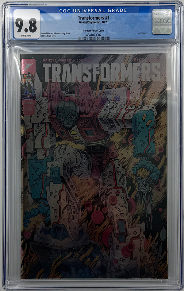 TRANSFORMERS #1 | CVR H INC 1:100 IAN BERTRAM VARIANT | CGC 9.8