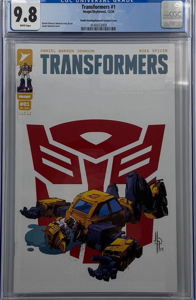 TRANSFORMERS #1 | Tenth Printing Cvr H Jason Howard Var | CGC 9.8