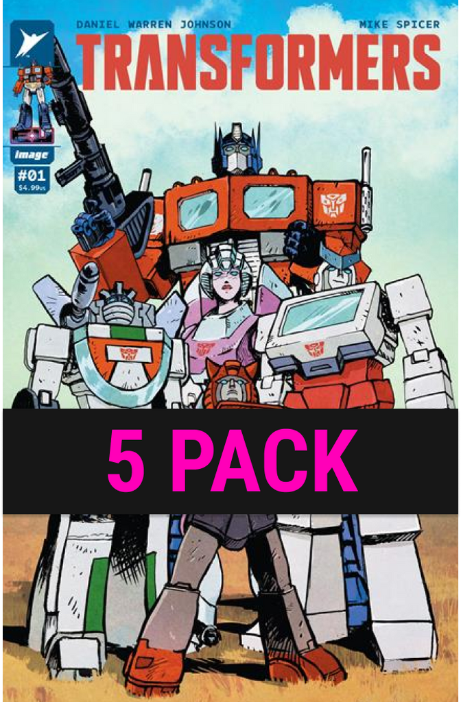 TRANSFORMERS #1 | CVR B JOHNSON AND SPICER VARIANT | 5-PACK | PRE-ORDER
