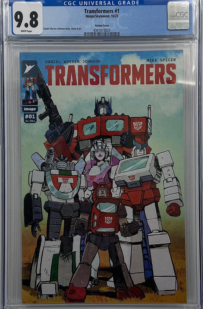 TRANSFORMERS #1 | CVR B JOHNSON AND SPICER VARIANT | CGC 9.8